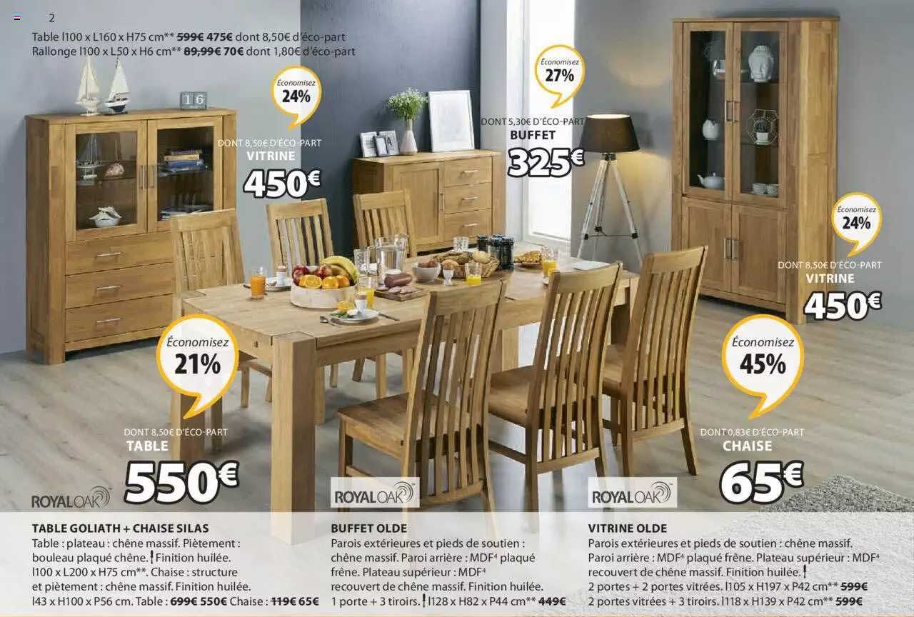 table goliath + chaise silas, buffet olde, vitrine olde