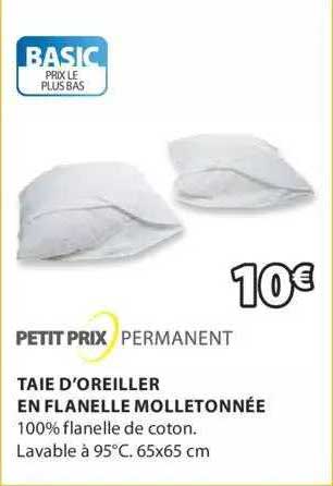 taie d'oreiller en flanelle molletonnée