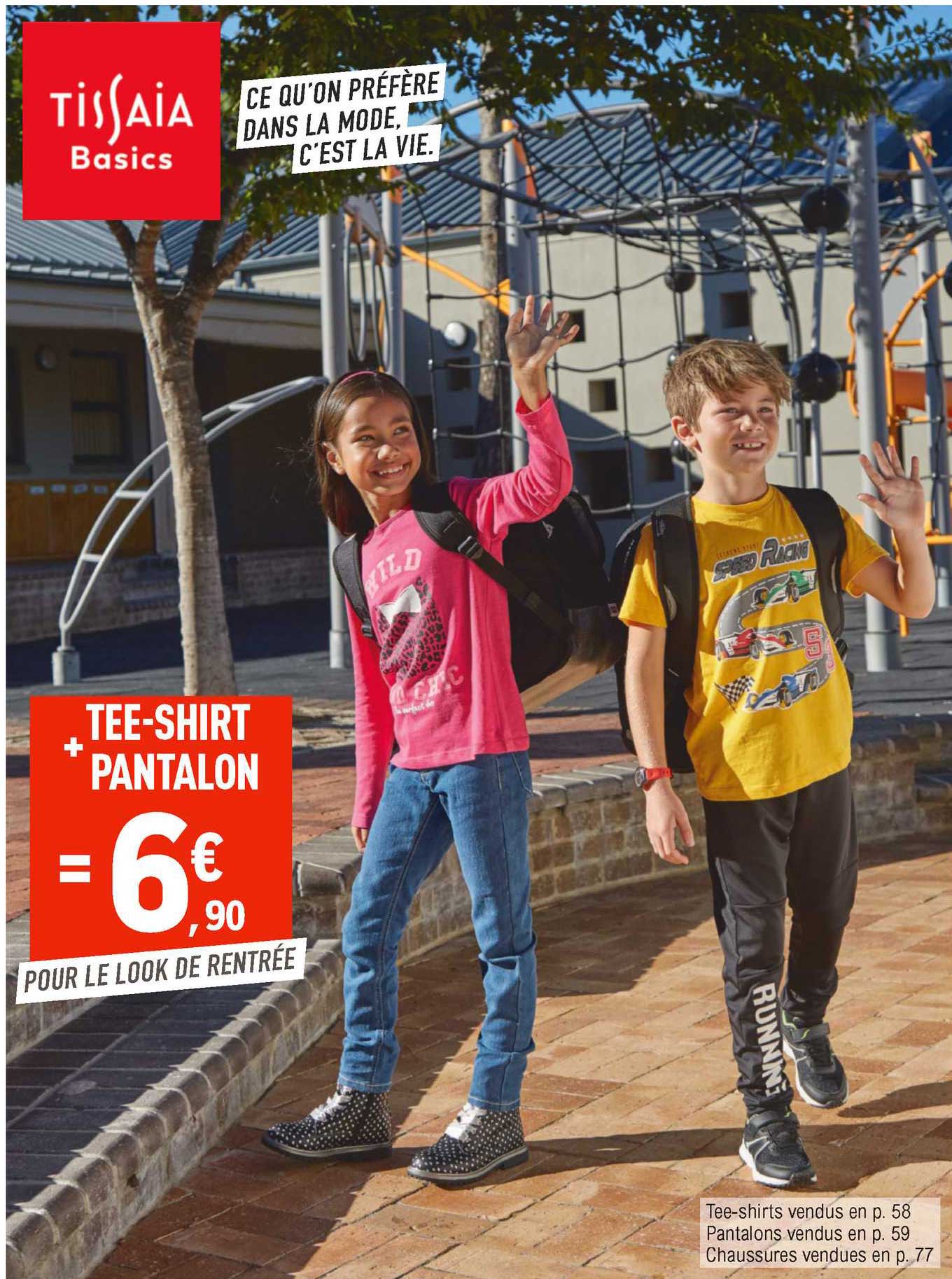 tee-shirt + pantalon