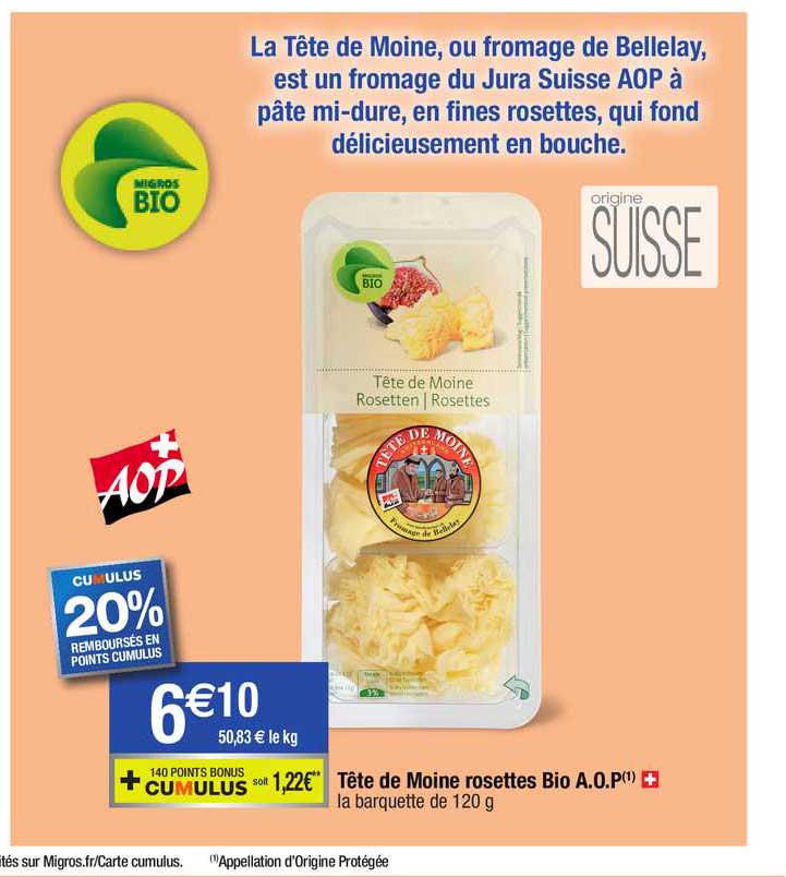 tête de moine rosettes bio a.o.p.