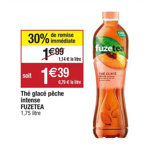 Thé Glacé Pêche Intense Fuzetea