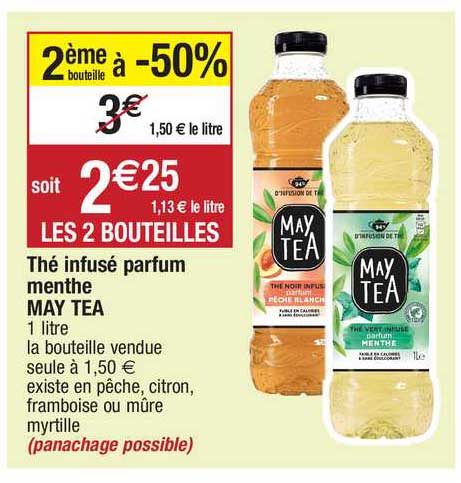 thé infusé parfum menthe may tea
