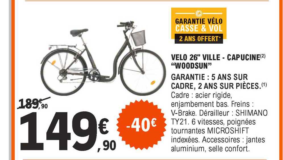 velo 26" ville - capucine "woodsun"