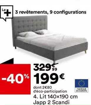 3 revêtements, 9 configurations lit japp 2 scandi