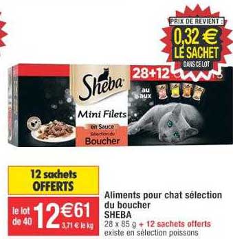 Aliments Pour Chat Sélection Du Boucher Sheba