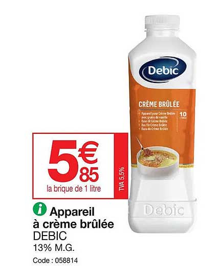 appareil à crème brûlée debic