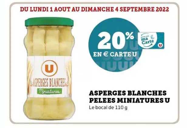 Asperges Blanches Pelées Miniatures U