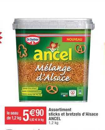 Assortissement Sticks Et Bretzets D'alsace Ancel