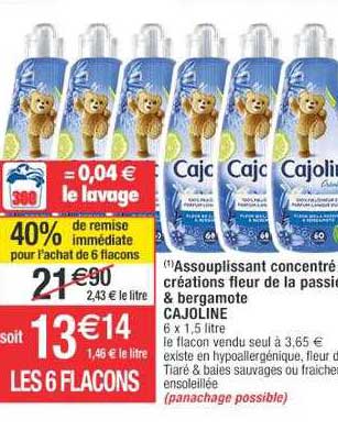 Assouplissant Concentré Créations Fleur De La Passion & Bergamote Cajoline