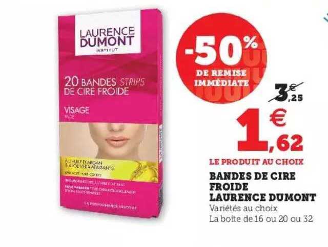 bandes de cire froide laurence dumont