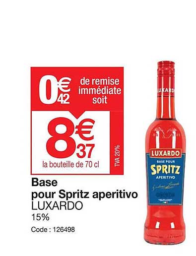 Base Pour Spritz Aperitivo Luxardo