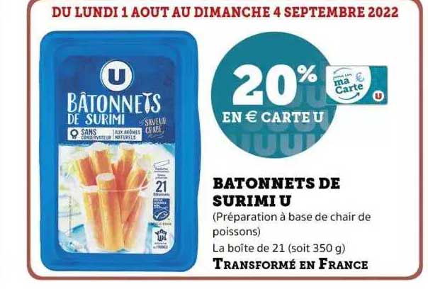 Bâtonnets De Surimi U