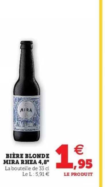 bière blonde mira rhea 4,8°