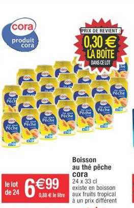 Boisson Au Thé Pêche Cora