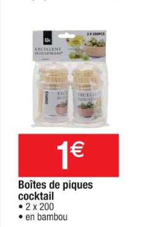 Boîtes De Piques Cocktail