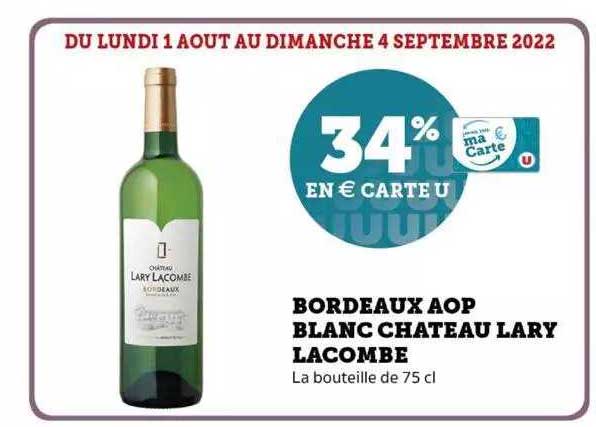 bordeaux aop blanc château lary lacombe