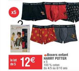boxers enfant harry potter