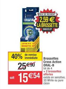 brossettes cross action oral-b