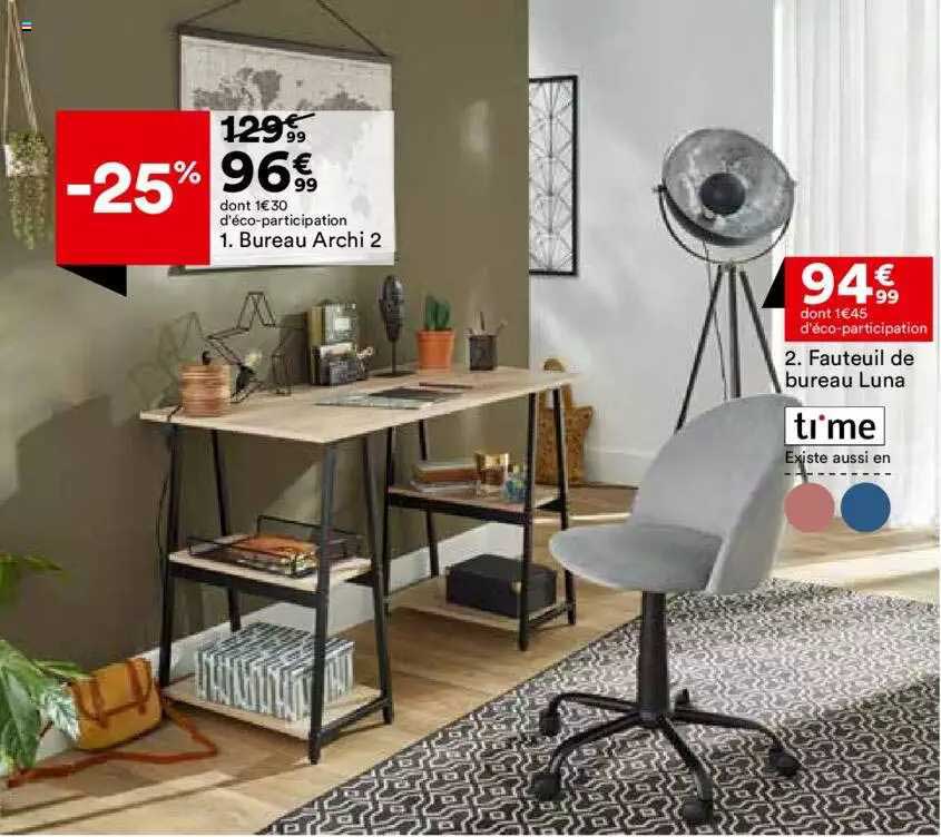 bureau archi 2, fauteuil de bureau luna time