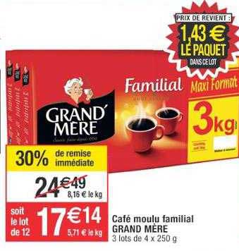 café moulu familial grand mère