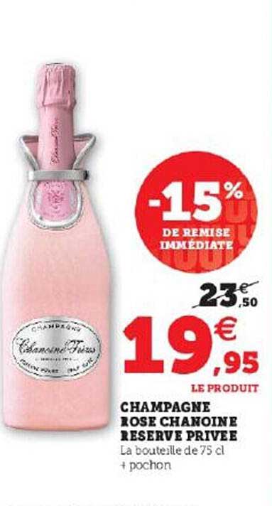 champagne rose chanoine reserve privée