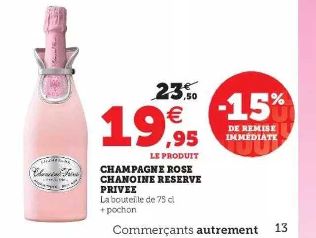 champagne rose chanoine réserve privée