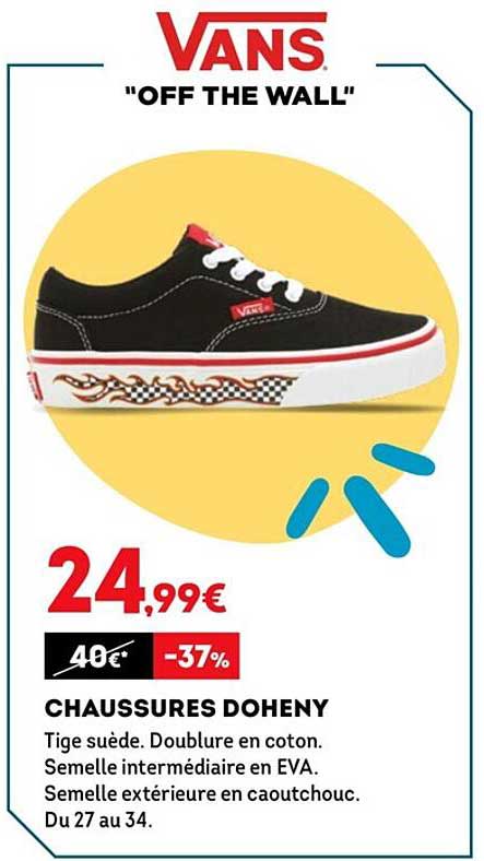 chaussures doheny vans "off the wall"