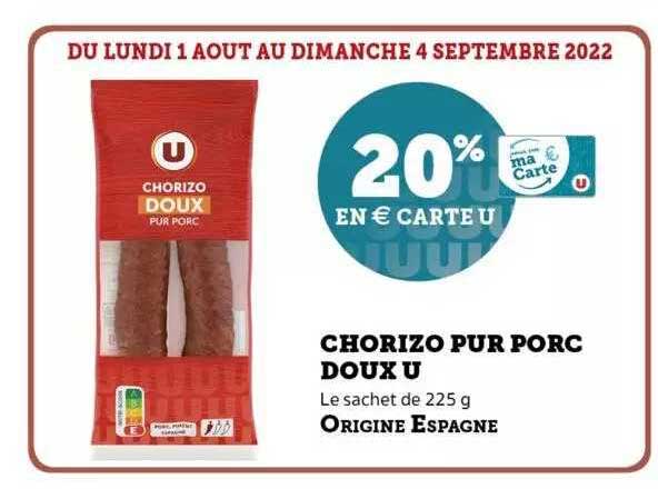 Chorizo Pur Porc Doux U