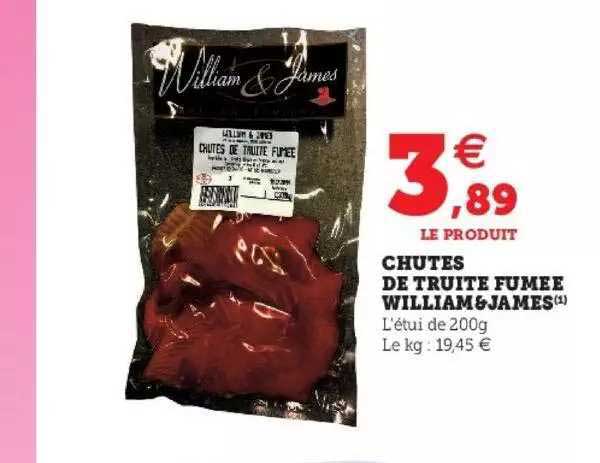 chutes de truite fumée william & james