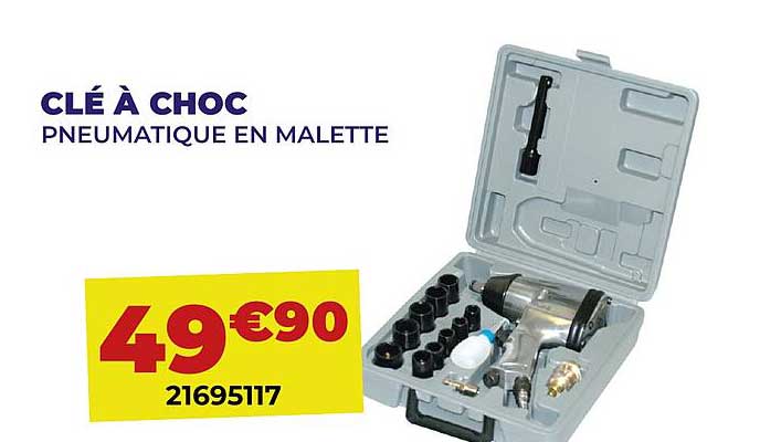 clé à choc pneumatique en malette