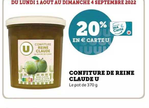 confiture de reine claude u