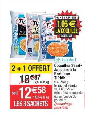 coquilles saint jacques à la bretonne tipiak