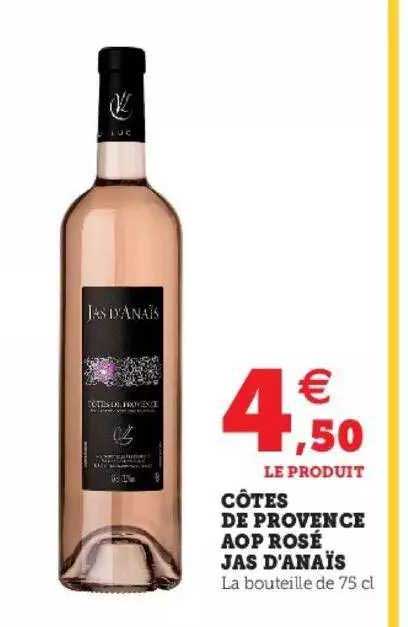 côtes de provences aop rosé jas d'anaïs