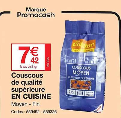Couscous De Qualité Supérieur En Cuisine