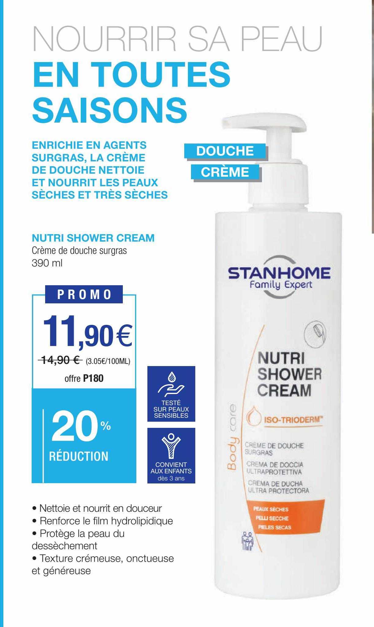 crème de douche surgras