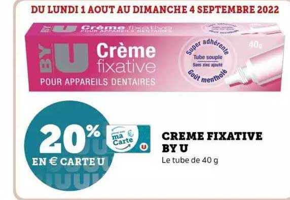 crème fixative by u