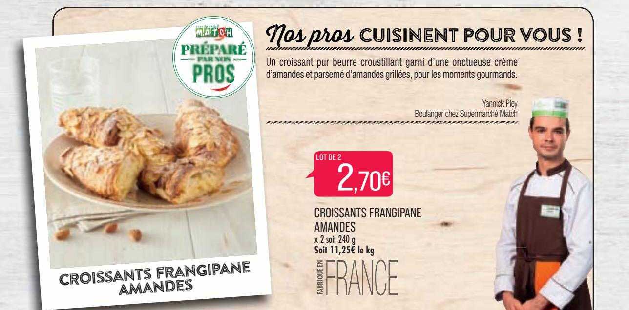 croissants frangipane amandes