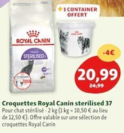 Croquettes Royal Canin Sterilised 37