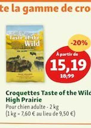 croquettes taste of the wild high prairie