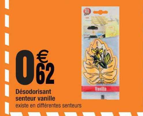 désodorisant senteur vanille