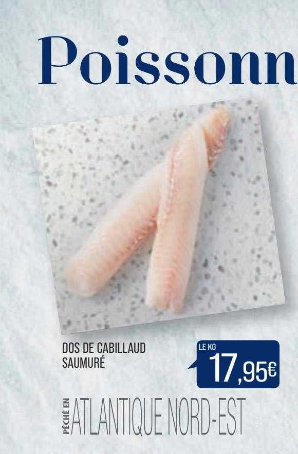 Dos De Cabillaud Saumuré