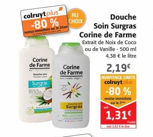 douche soin surgras corine de farme