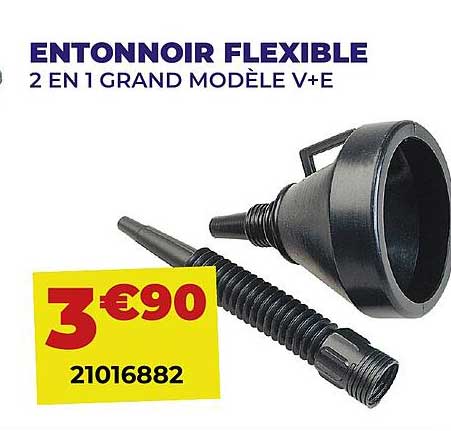 Entonnoir Flexible 2 En 1 Grand Modèle V+e