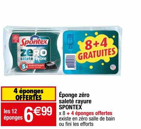 éponge Zéro Saleté Rayure Spontex