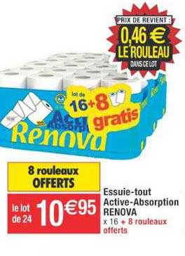 essuie-tout active-absorption renova