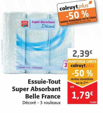essuie-tout super absorbant belle france