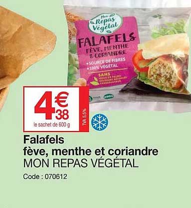 falafels fève, menthe et coriandre mon repas végétal