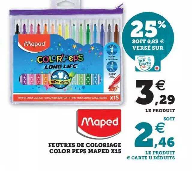 feutres de coloriage color peps maped x15