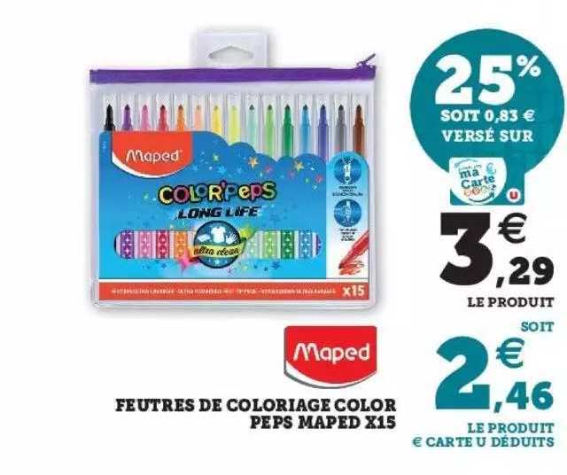 feutres de coloriage color peps maped x15