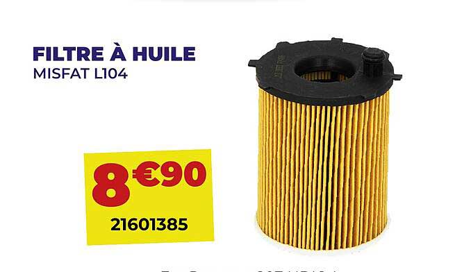 Filtre à Huile Misfat L104